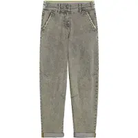 Bonprix Boyfriend-Jeans weites Bein, Loose Fit, mit bequemem Gummi am hinteren Bund