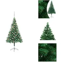 vidaXL Künstlicher Weihnachtsbaum Beleuchtung Kugeln 150cm 380 Zweige - Weihnachtsbäume