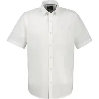 Lerros Lässiges Kurzarmhemd mit Streifenstruktur, große Größen - White - 4XL