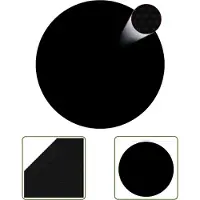 The Living Store Poolabdeckung Schwarz 210 cm PE
