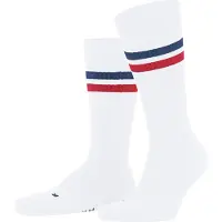 Falke Dynamic Unisex Socken, 35-36, Weiß, Streifen, Baumwolle