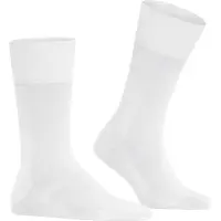 Falke Tiago Herren Socken, 39-40, Weiß, Uni, Baumwolle
