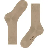 Falke Tiago Herren Socken, 41-42, Beige, Uni, Baumwolle