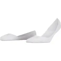 Falke Step Medium Cut Box Damen Füßlinge, 35-36, Weiß, Uni, Baumwolle