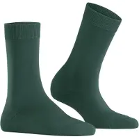 Falke ClimaWool Damen Socken, 39-40, Grün, Uni, Schurwolle