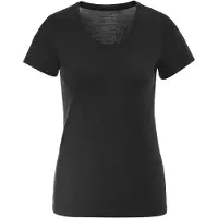Falke Damen T-Shirt Daily ClimaWool, XXL, Schwarz, Uni, Wolle