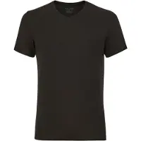 Falke Herren T-Shirt Daily ClimaWool, L, Schwarz, Uni, Wolle