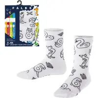 Falke Animal Number Paint Set Kinder Socken, 35-38, Weiß, Motiv, Baumwolle