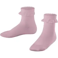 Falke Romantic Lace Kinder Socken, 31-34, Rosa, Uni, Baumwolle