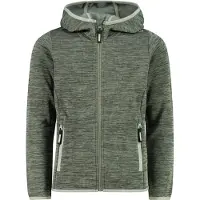 CMP - Girl's Jacquard Knitted Jacket Fix Hood - Fleecejacke Gr 152 oliv