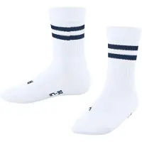 Falke Dynamic Kinder Socken, 39-42, Weiß, Streifen, Baumwolle