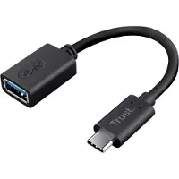 Trust 20967, 0,09 m, USB C, USB A, Schwarz