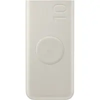 Samsung Powerbank "Induktive Powerbank 10.000 mAh 25 Watt", beige, 7,4 V 5.000mAh, Akkumulatoren, induktives Laden, PD, Super Fast Charging, Powerbank