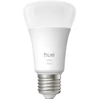 Philips Hue White A60 – Smarte Lampe E27 – 1100 lm, Intelligentes Leuchtmittel, Bluetooth/Zigbee, Weiß, LED, E27, A19