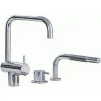 Vola Einhebelmischer KV1-500T1, mit versenkbarer Handbrause, chrom, KV1-500T1-16