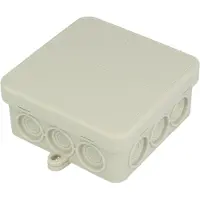 Obo Bettermann OBO 2000342 Kabelabzweigkasten ohne Klemmleiste 85x85x40 Polyethylen lichtgrau RAL 7035 A 11 - 10 Stück