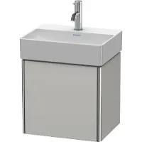 Duravit Waschtischunterschrank XSquare 43,4x34x39,7cm, wd, Tür re, betongr ma