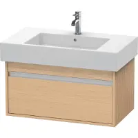 Duravit Waschtischunterschrank Ketho 80x45,5cm, Ei Nat, 1 Auszug, wandhängend