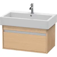 Duravit Waschtischunterschrank Ketho 75x44cm, Ei natur, 1 Auszug, wandhängend
