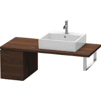 Duravit L-Cube Unterschrank für Konsole, 1 Auszug, 320x400x547mm, LC583006969, Farbe: Nussbaum gebürstet Echtholzfurnier