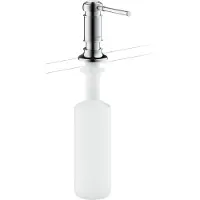 Hansgrohe AXOR Montreux Seifen- und Lotionsspender, Ausladung 91mm, Flascheninhalt 500ml, 42018000, Farbe: Chrom