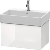 Duravit L-Cube Waschtischunterbau wandhängend, 1 Auszug, 684x394x459mm, LC617601818, Farbe: Weiß Matt Dekor