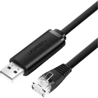 UGREEN Konsolenkabel USB-A - Ethernet RJ45, 1,5 m - Schwarz