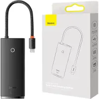 Baseus WKQX050001, USB Typ-C, HDMI, USB 3.2 Gen 1 (3.1 Gen 1) Type-A, USB Typ-C, MicroSD (TransFlash), SD, 5000 Mbit/s, 2160p, Schwarz