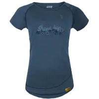 Grüezi Bag - Women's Uhura - Merinoshirt Gr L ocean cave