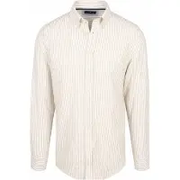 Steppin' Out Hemd Linen Cotton Streifen Sand