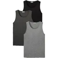 Bonprix Packung, 3er, 3 Stk. Regular Fit, Rundhalsausschnitt
