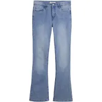 Bonprix "Flared Jeans Mid Waist, Stretch" 5-Pocket-Style, aus Baumwolle, Polyester und Elasthan, Mid Waist