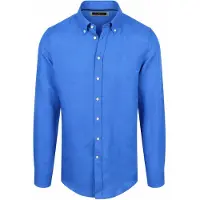 Steppin' Out Hemd Linen Cotton Cobalt - 3XL