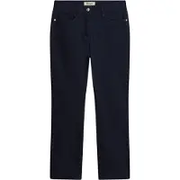 Bonprix Stretch-Hose , Damen, Gr. 42, N-Gr, dunkelblau, Web, Obermaterial: 97% Baumwolle, 3% Elasthan, festlich, slim fit, Hosen Stretch-Hose, 7/8-Länge, schmale Passform, aus überwiegend Baumwolle