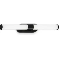 Briloner LED-Wandleuchte Runt, schwarz, 4.000K, IP44, Länge 40 cm