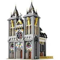 ReoBrix Mittelalterliche Kirche Bausatz mit 3468 Klemmbausteinen