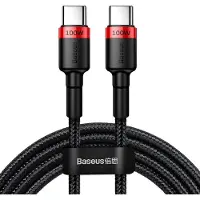 Baseus CATKLF-AL91, 2 m, USB C, USB C, Schwarz
