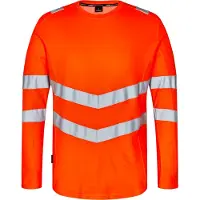 Engel Warnschutz Langarmshirt Safety 9545-182-101 Gr. 4XL orange/grün