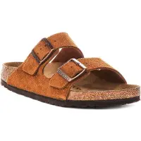 Birkenstock Arizona Soft Footbed In Mink Suede | Regular Fit – 8 UK - 42 EU - 11/11.5 F & 9/9.5 M US / Mink
