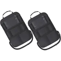 Markenlos 2 Stück Teiliges Auto Sitz Organizer aus Strapazierfähigem Oxford Große Kapazität mit Mehreren Taschen Einfache Befestigung Am Rücksitz Praktische Aufbewahrungstasche für