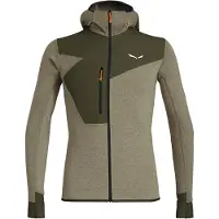 Salewa - Puez 2 Dry L/S Hood Full-Zip Tee - Fleecejacke Gr M oliv