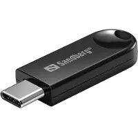 Sandberg 136-69, Kabellos, USB Typ-C, Bluetooth, 2,1 Mbit/s, Schwarz