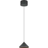 TRIO Moderne Pendelleuchte Laguna Ø 18cm schwarz