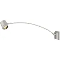 SLV 233134 MYRA DISPLAY, Outdoor Wandleuchte, QPAR51, IP55, silbergrau, gewölbt, max. 50 W