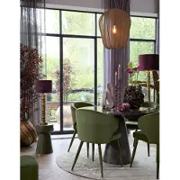 Light & Living Light&living Hanglamp Ø50x60 cm PLUMERIA donker groen