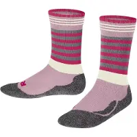Falke Active Frog Kinder Socken, 31-34, Rosa, Streifen, Wolle