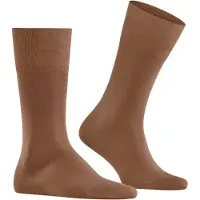 Falke Tiago Herren Socken, 45-46, Braun, Uni, Baumwolle