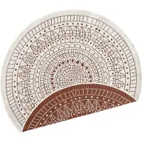Hanse Home Teppich "Porto Wendeteppich" Gr. 10, orange (terra), H:5mm Ø:200cm, Kunstfaser, Teppiche, Teppich, In-& Outdoor, Wetterfest, Balkon, Garten, Wohnzimmer, Wasserfest