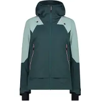 CMP Woman Ski Jacket FIX Hood trek green (F520) 34