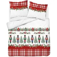 Detexpol Flanell-Bettwäsche Set 200x220cm Weihnachtlich Motiv